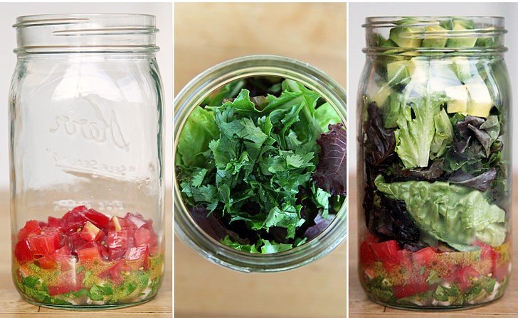 Guacamole Mason Jar Salad