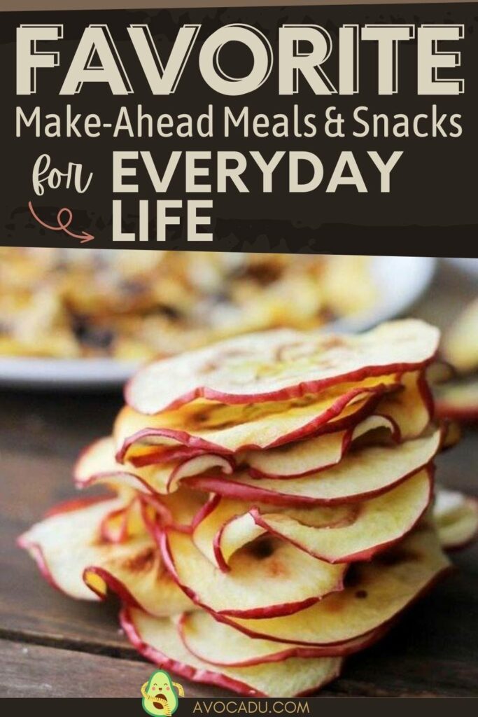 make ahead snack dehydrated apple slices
