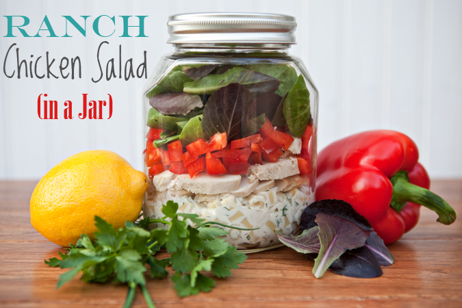 Ranch Chicken Salad In A Jar
