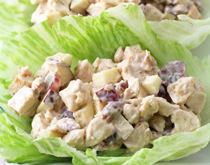 Grilled Chicken Salad Lettuce Wrap