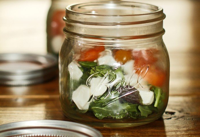Caprese Salad In A Jar