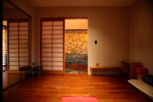 Technology free meditation room