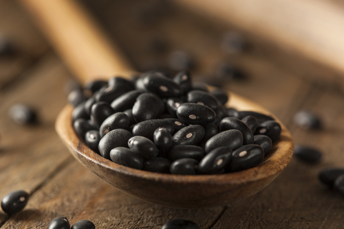 black beans are a healthy food high in iron