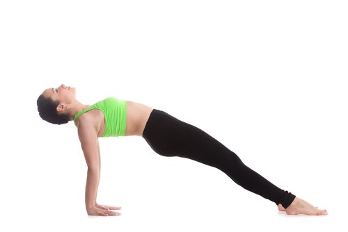 Reverse Plank - #5 of the yoga poses for weight loss