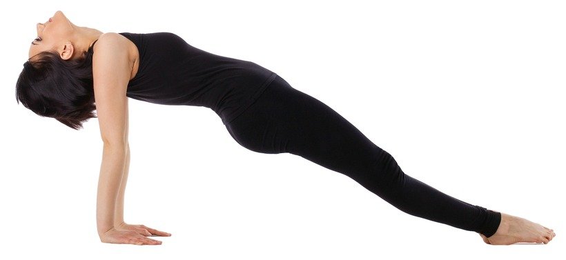 Upward (Reverse) Plank Pose - Purvottanasana to strengthen arms and core