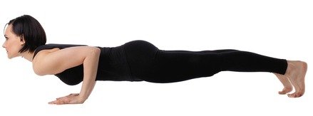 Four-Limbed Staff - Chaturanga Dandasana yoga pose for beginners