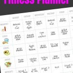 1-Page Printable Fitness Planner Pin