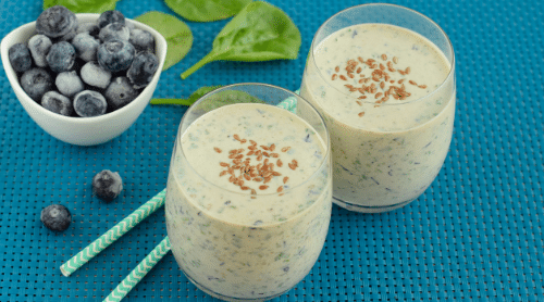 spinach blueberry detox smoothie featured