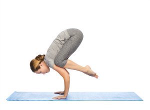 crow pose yoga asana