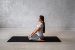 hero basic yoga pose for beginnres