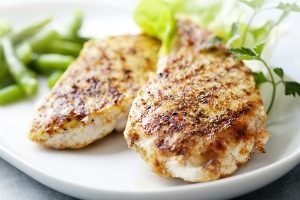 lean chicken breast with yummy spices