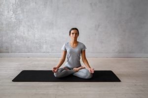 lotus basic yoga pose for beginners