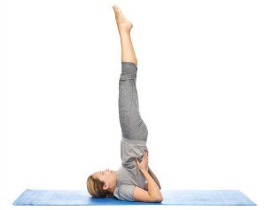 shoulderstand yoga pose asana