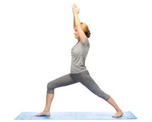 warrior i yoga asana for weight loss