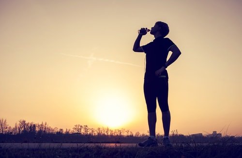 drink water while exercising