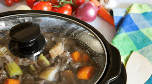 soup in crock pot featured