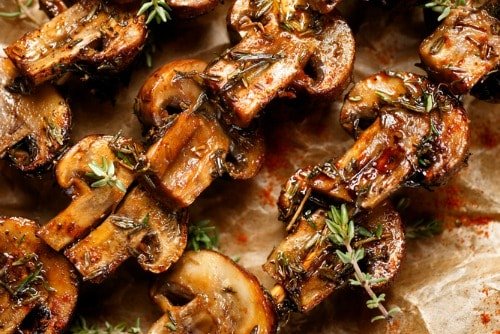 mushroom skewers weight loss recipes