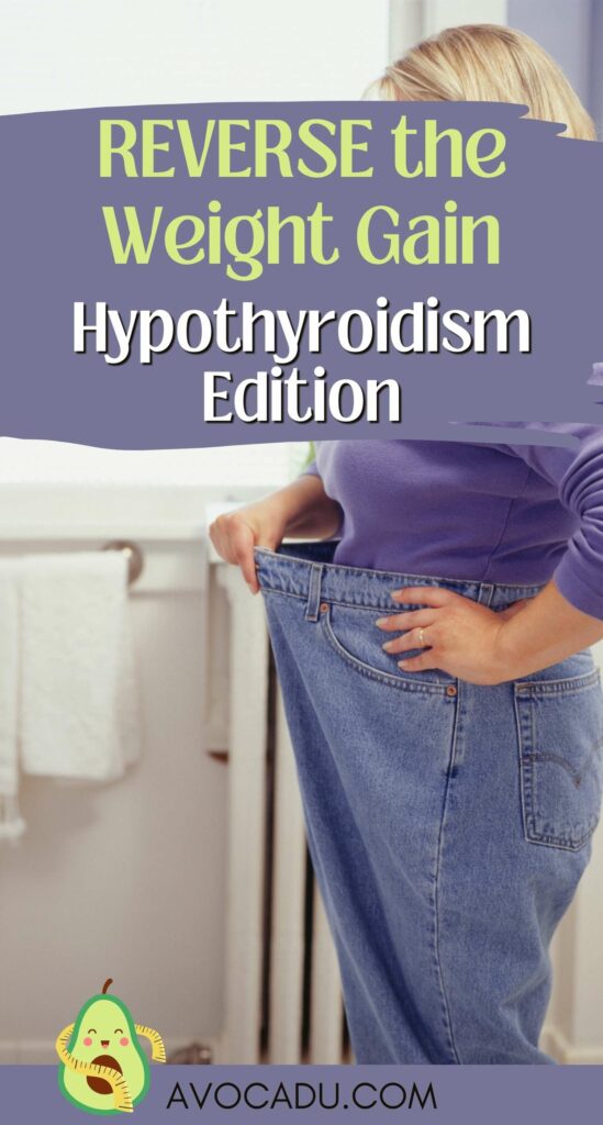 woman with pants on too big after she lose weight with hypothyroidism