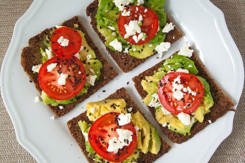 avocado toast healthy lunch for work