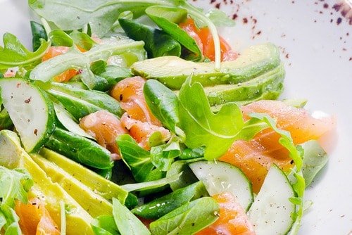 smoked salmon salad healthy recipe