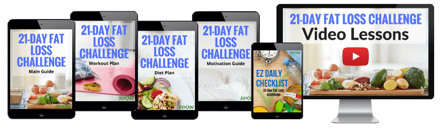 21-Day Fat Loss Challenge Program by Avocadu