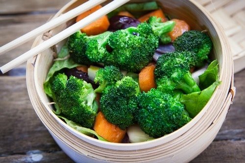steamed vegetables help to heal your leaky gut