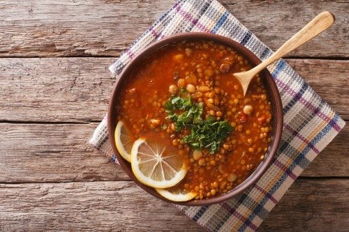 healthy lentil veggie soup recipe