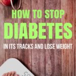 how to stop diabetes and lose weight, person on scale
