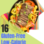 gluten free low calorie meals pin 1, fajita skillet meal