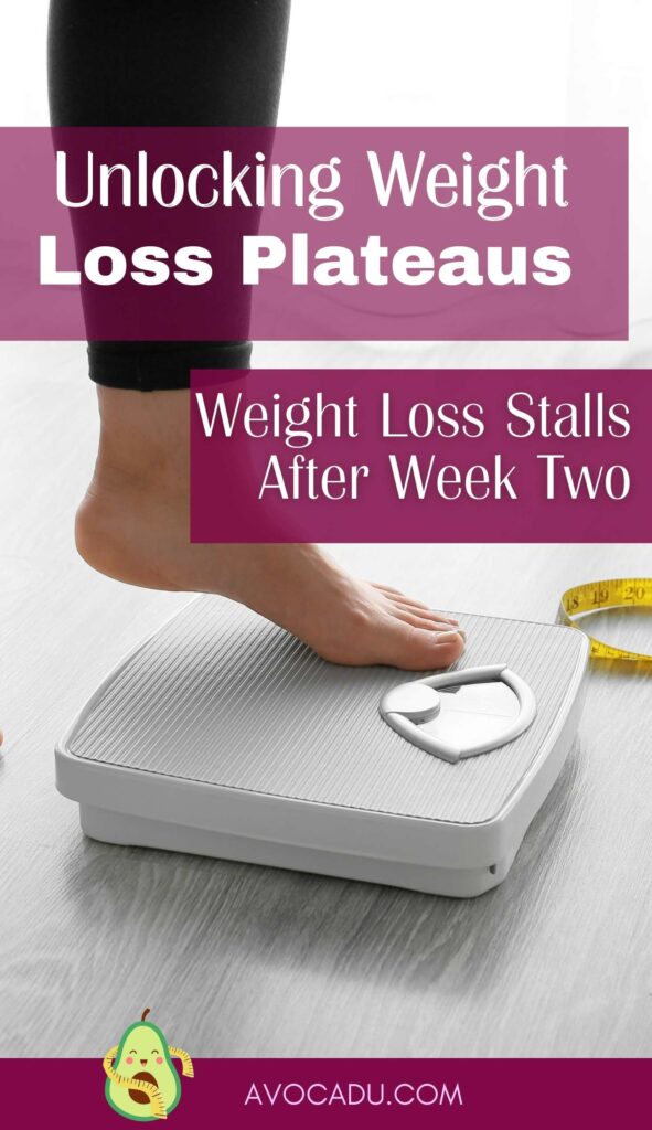 stepping on the scale to see a weight loss plateau