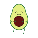 smiling avocado