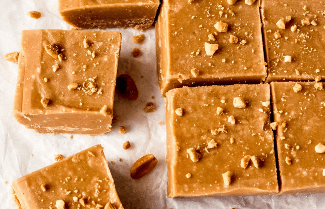 healthy keto peanut butter fudge squares