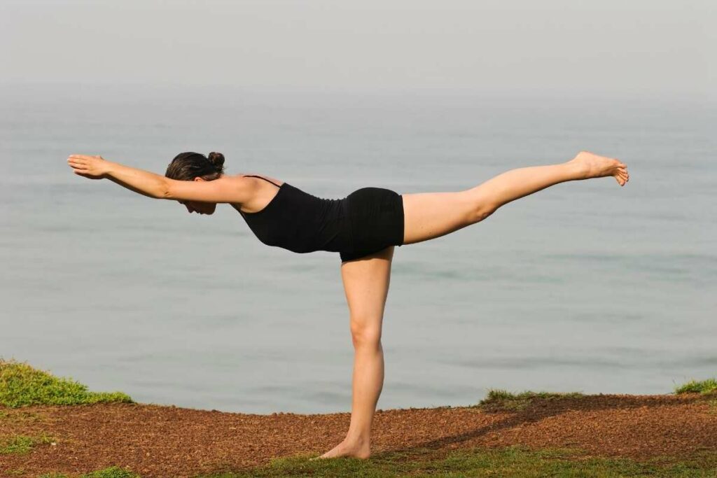 26 Bikram Yoga Poses - balancing stick pose