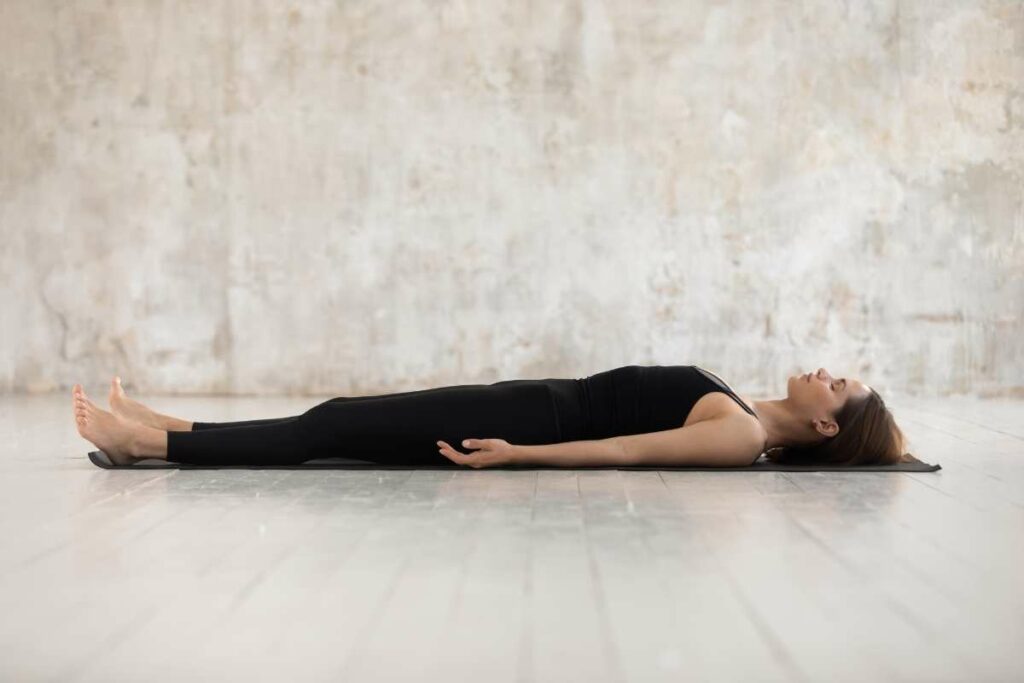 26 Bikram Yoga Poses dead body pose
