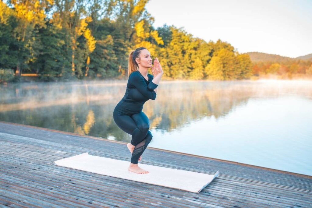 yoga for shoulder pain eagle pose