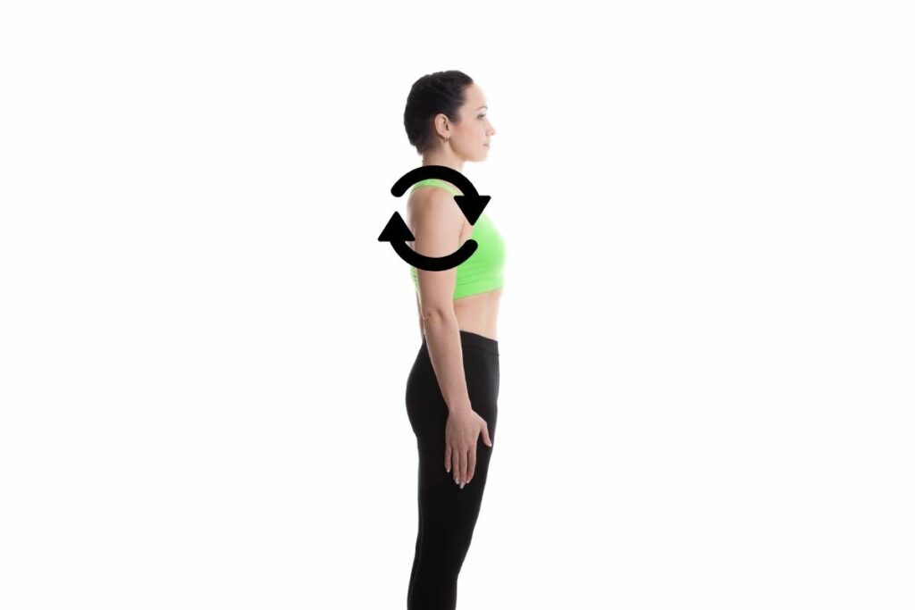 yoga for shoulder pain shoulder rolls