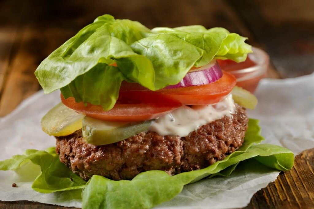 Lose Weight Quickly burger without a bun