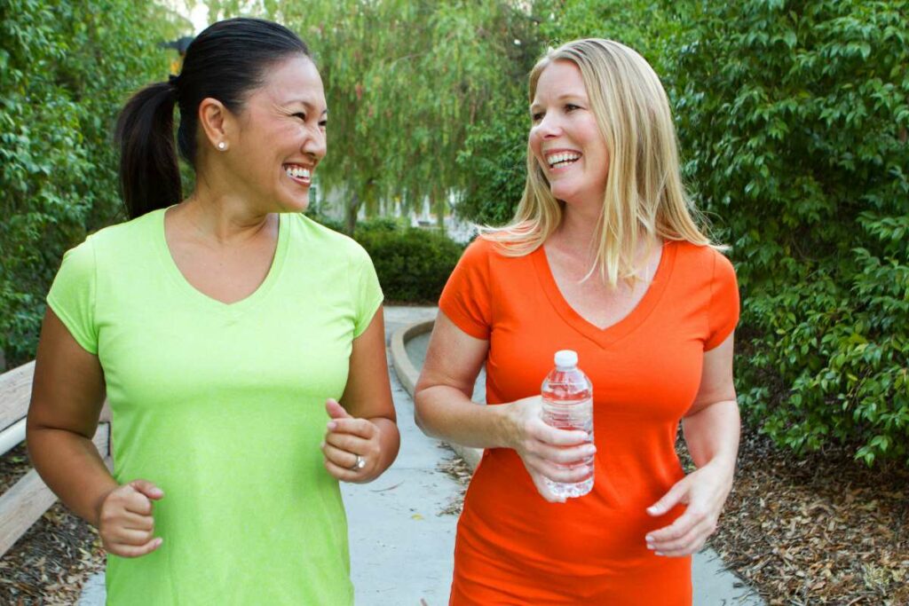 Focus On Fat Loss by showing up to walk with women