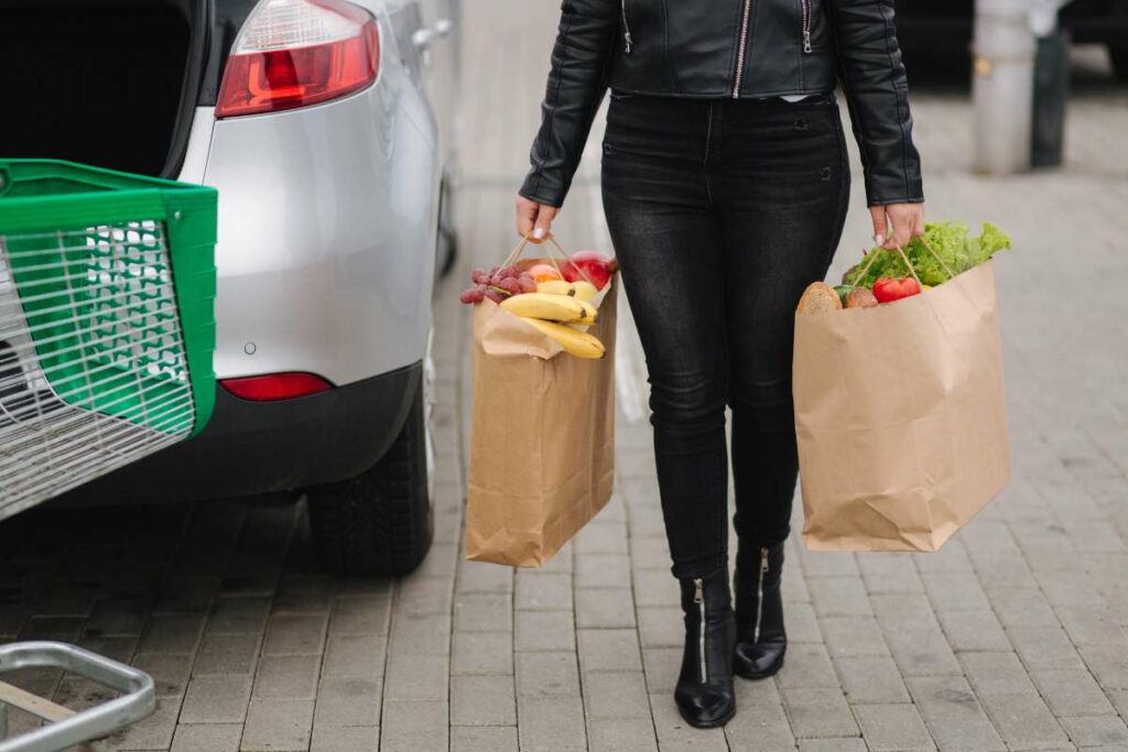 Strength Training for Women carrying groceries