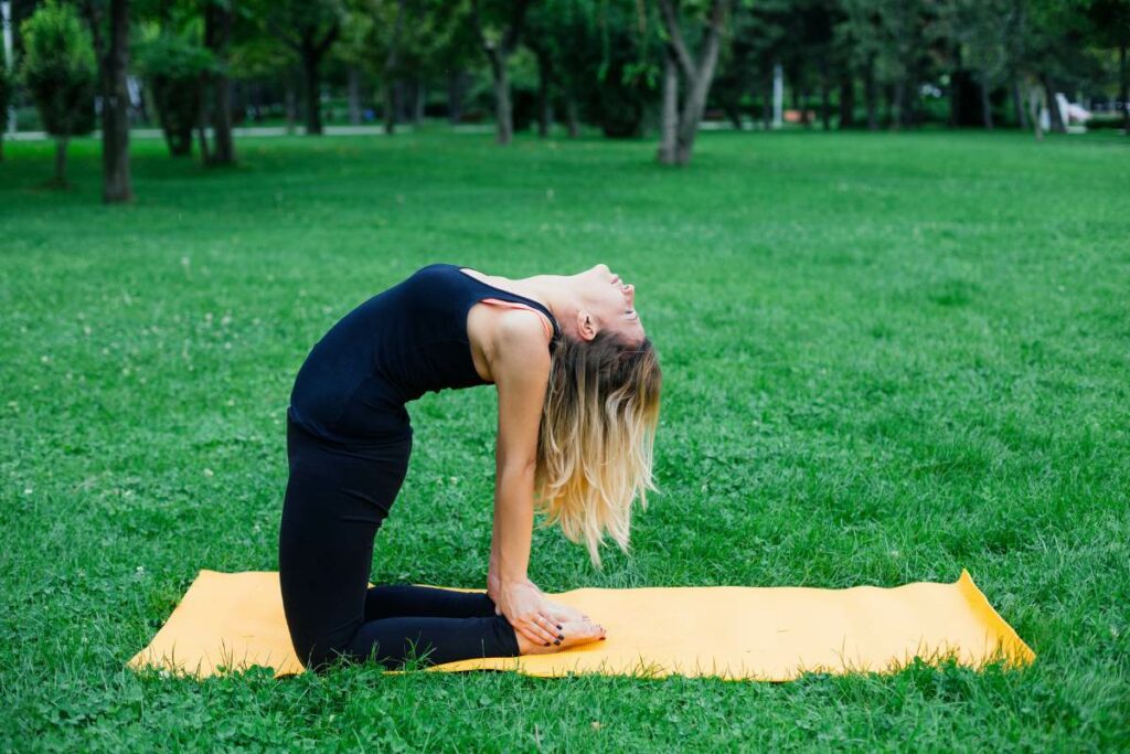 Yoga for Good Posture camel pose