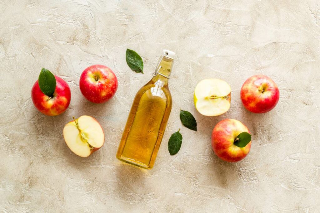 Apple Cider Vinegar and Cranberry Juice making acv