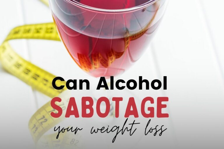 Alcohol Sabotage Your Weight Loss - wine and tape measure