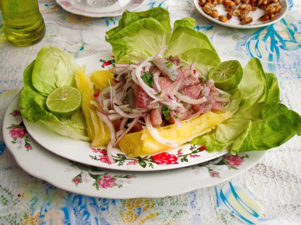 Ceviche on the Beach in Lima, Peru