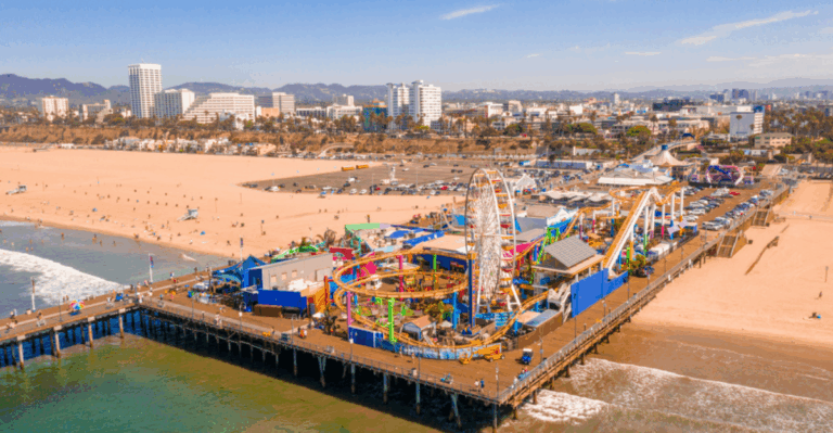 16 Beachfront Piers with Gentle Waves and Evening Music