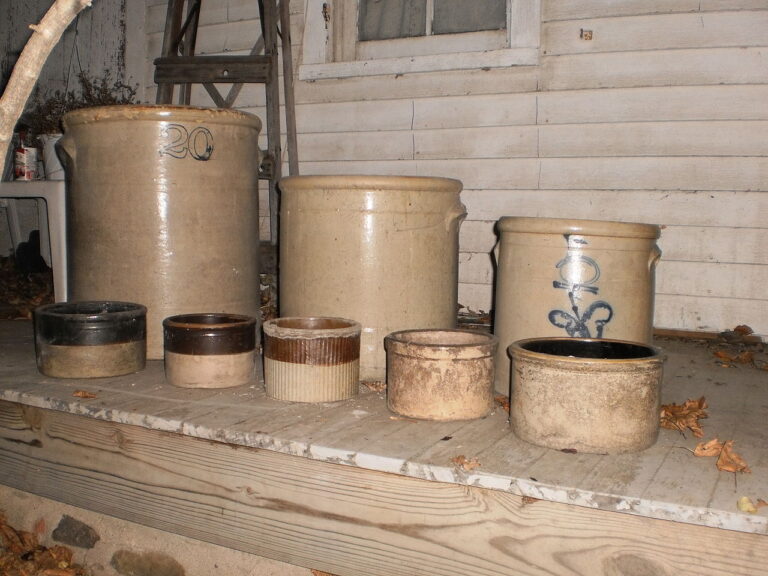 13 Antique Stoneware and Crocks That Work in Rustic Decor