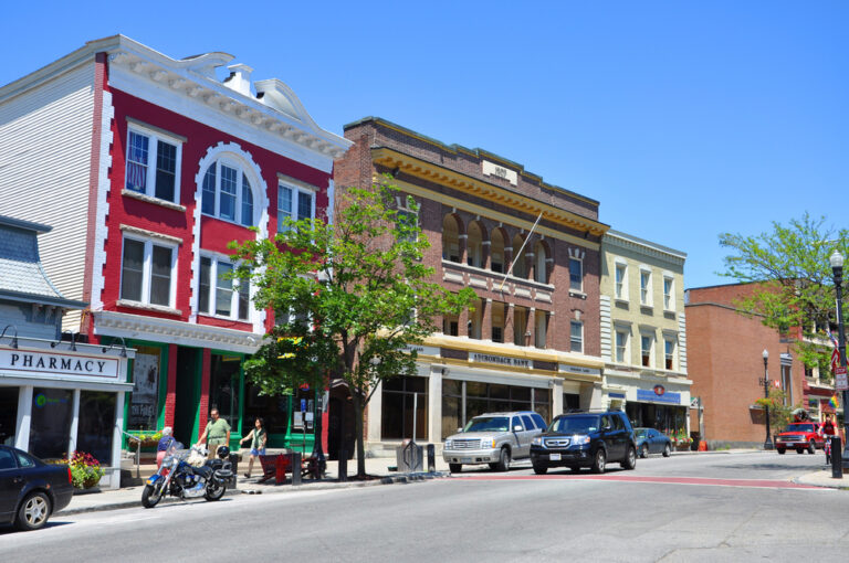 11 Adirondack Main Streets With Canoe Shops and Easy Dock Walks